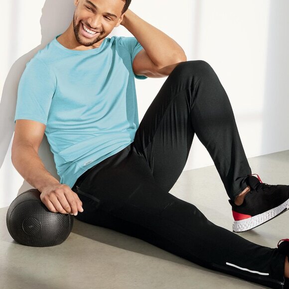 (NEW) Jockey Men's Active Pants Jogger Charcoal, Size M - Picture 6 of 9